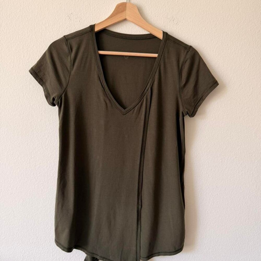 Lululemon asymmetrical workout wrap top